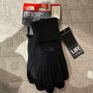New The North Face Men’s Denali gloves ETIP size Large
